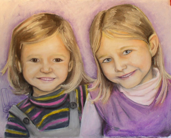 pastel sec sur papier